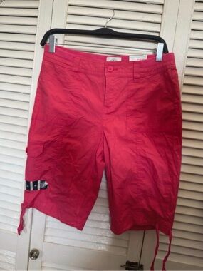 St. John's Bay Bright Pink Cargo Shorts